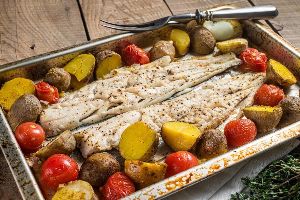 Pescado a la espalda