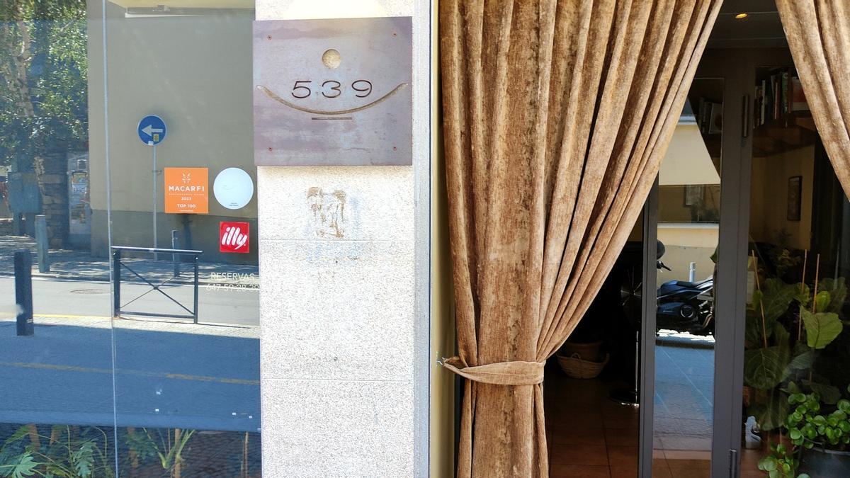 La entrada del restaurante 539 Plats Forts, en Puigcerdà.