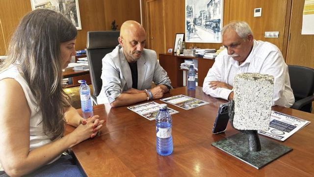 Vanesa Ucha, Alejandro Lorenzo e Manuel Pérez.