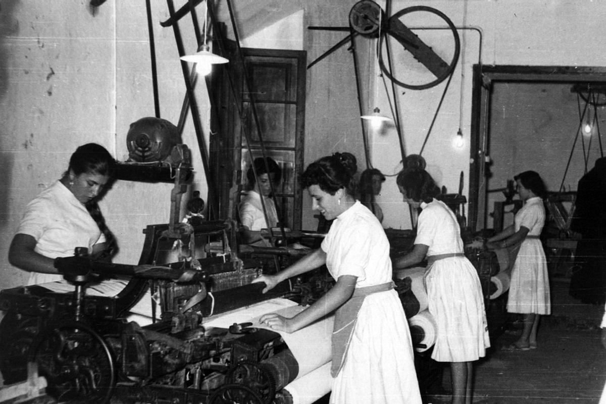 Taller textil en el Centro Santa María de los Ángeles.