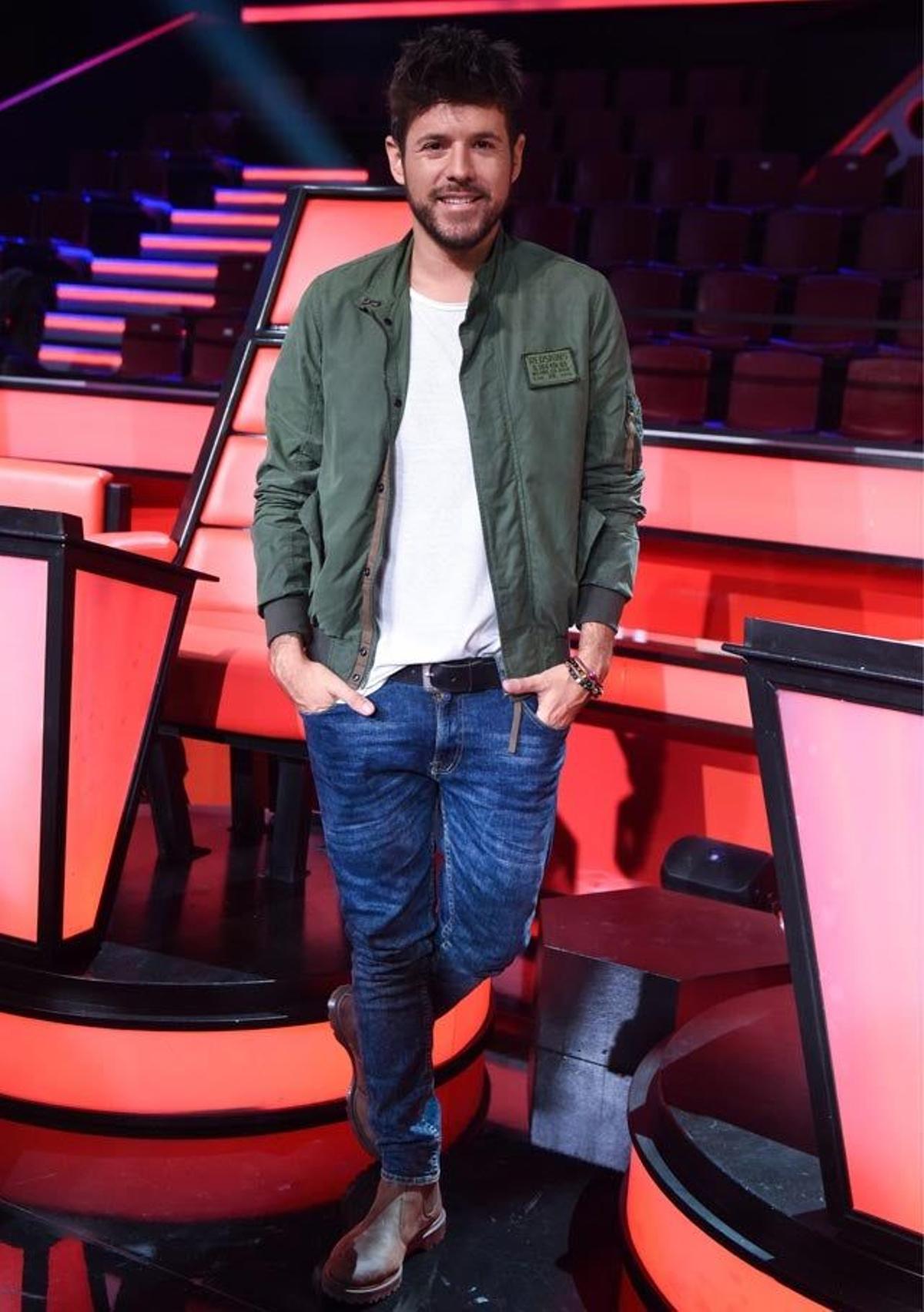 Pablo López, en la presentación de la cuarta temporada de 'La Voz'.