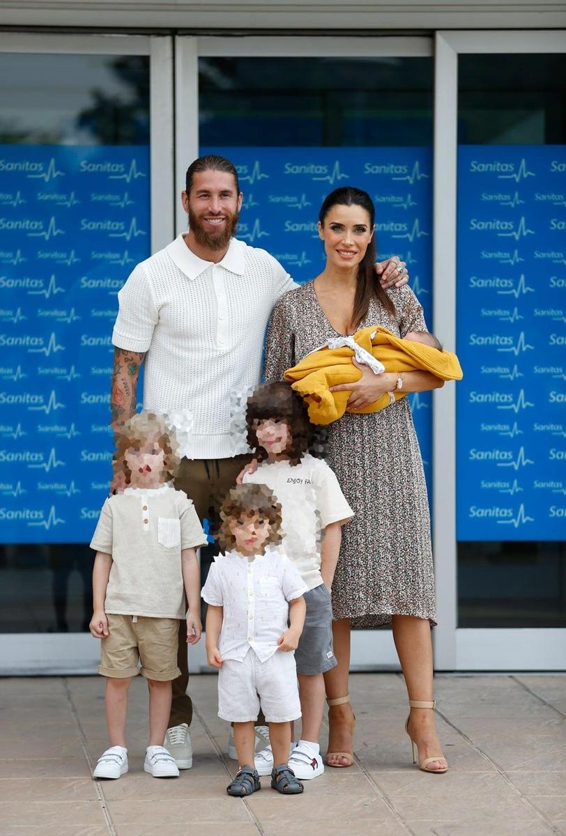 Pilar Rubio, Sergio Ramos y sus hijos