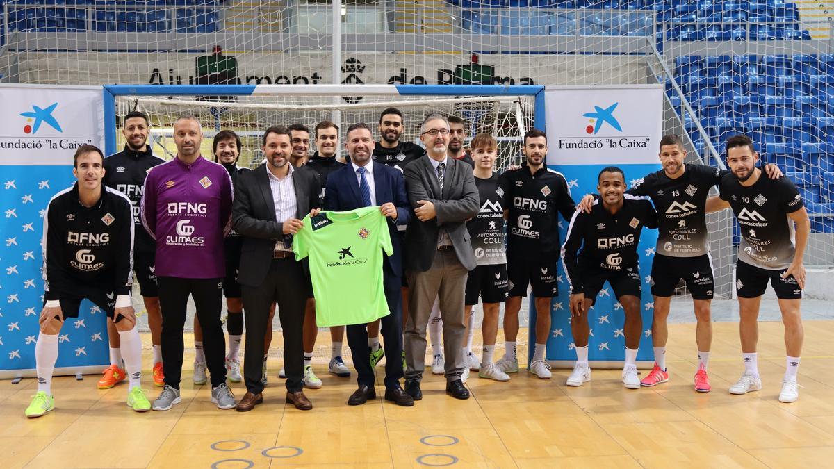 La iniciativa se ha presentado hoy en Son Moix, antes del entreno del Palma Futsal