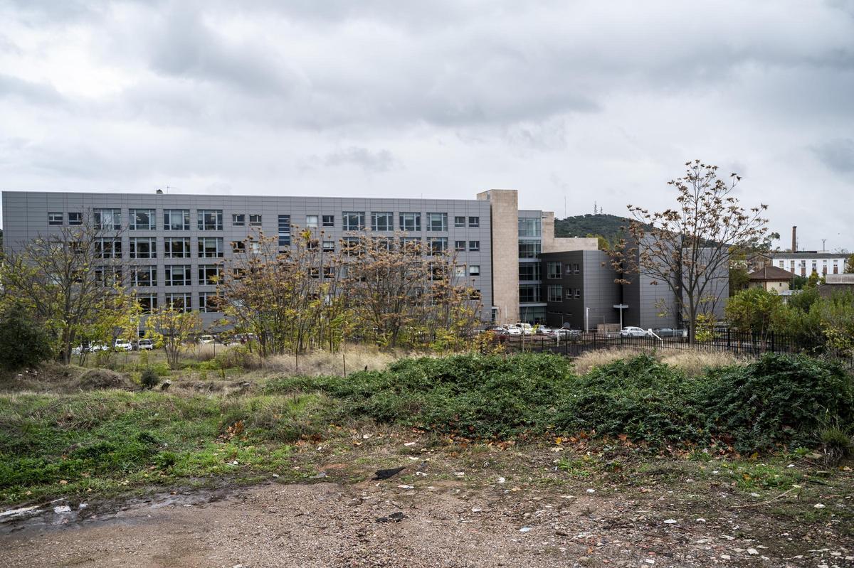 Solar del nuevo edificio judicial, en las traseras del actual.