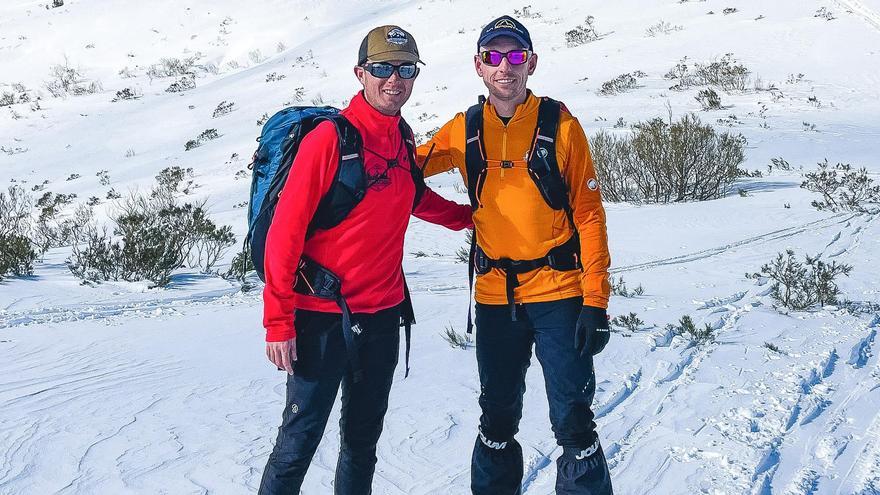 Por la izquierda, Marcos García y Noel Rodríguez, en Fuentes de Invierno.