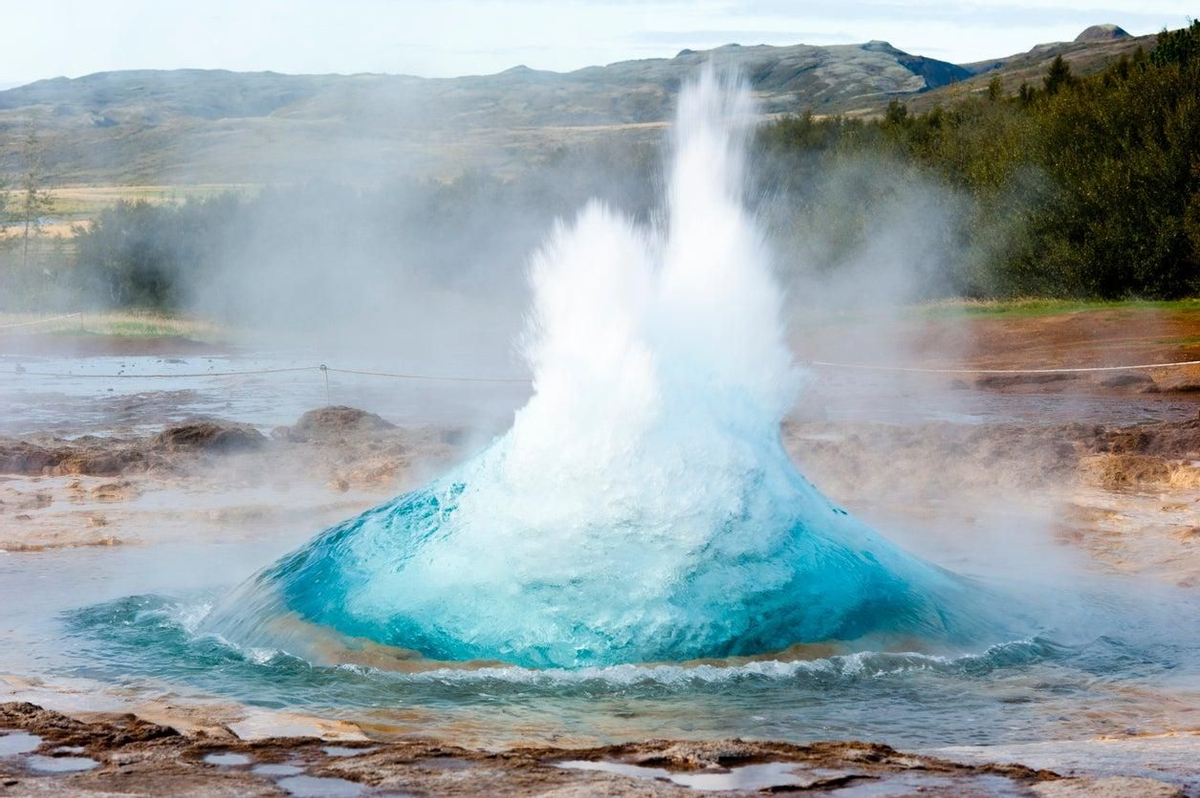 Geiser en Islandia