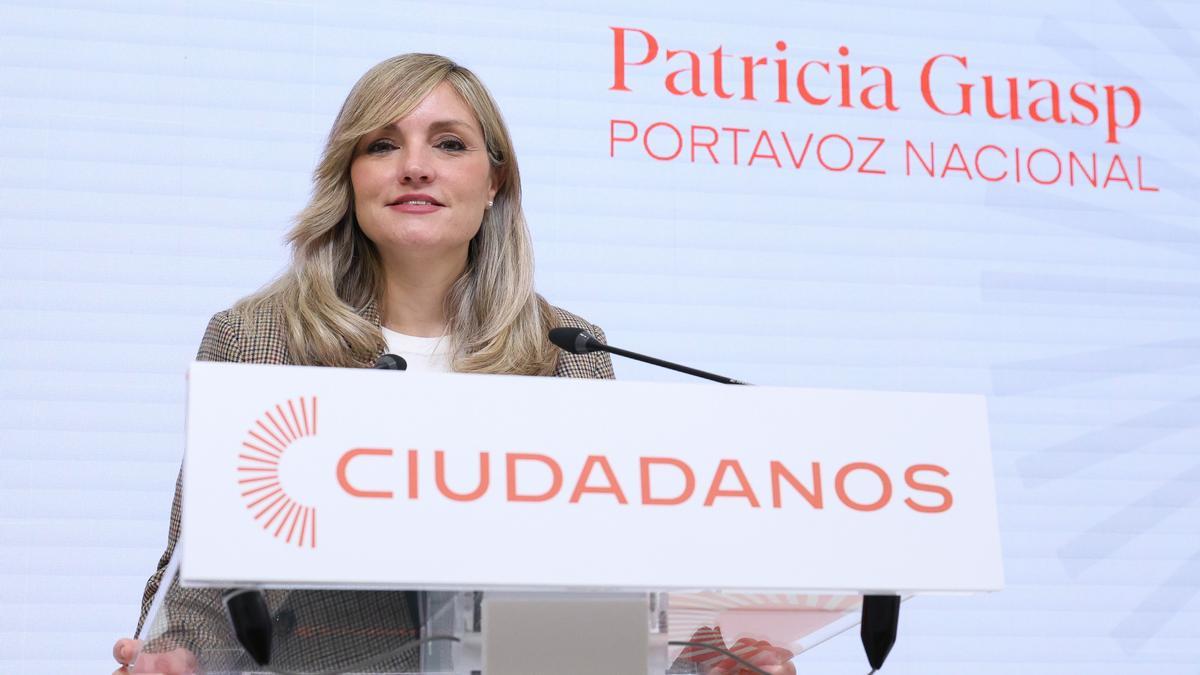 La portavoz nacional de Ciudadanos, Patricia Guasp.