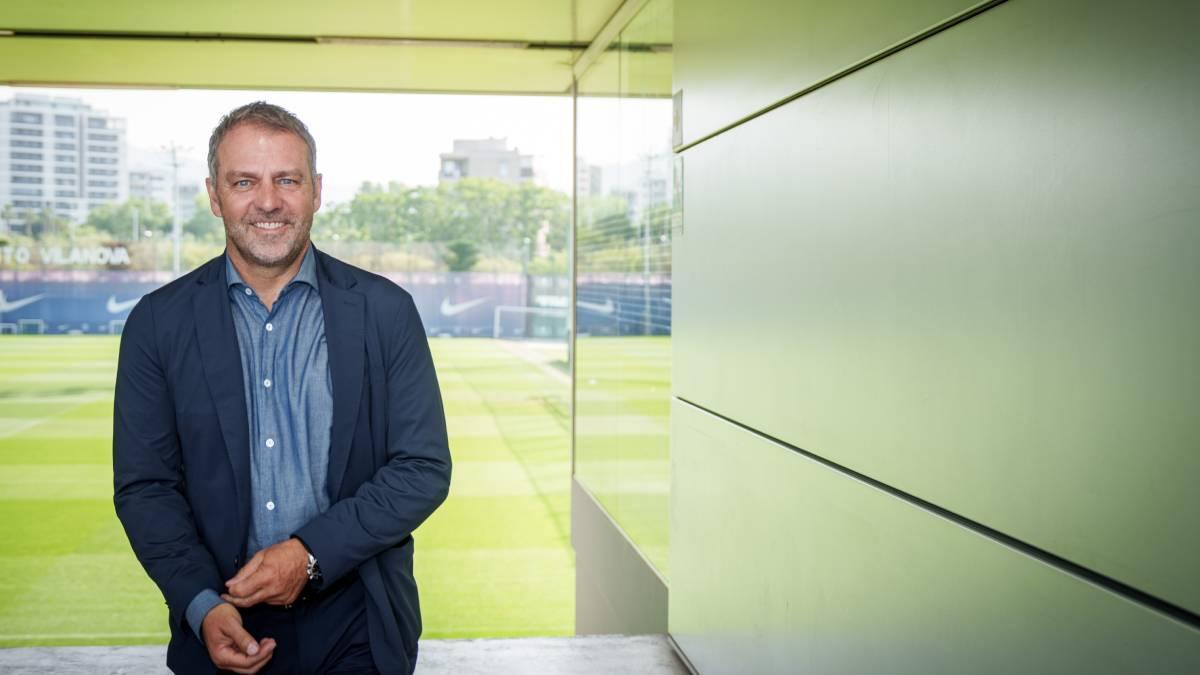 Hansi Flick, en una imagen en la Ciutat Esportiva Joan Gamper