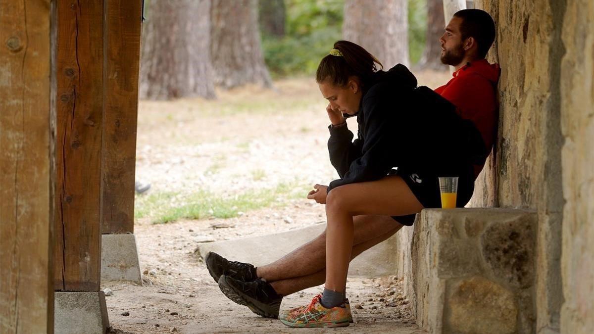 Los hijos de Blanca Fernández Ochoa, tras buscarla en Cercedilla