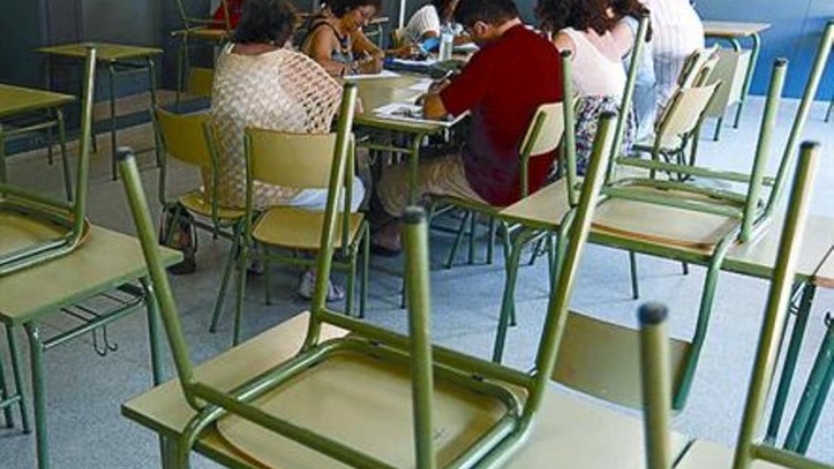 Sesión de trabajo 8 Reunión de docentes en un instituto del Maresme.