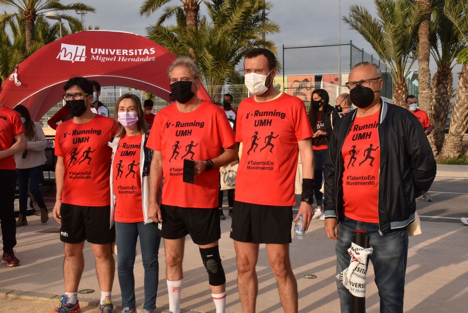 El alcalde y el rector, en pantalones cortos. Conoce el nuevo circuito de running de la UMH de Elche