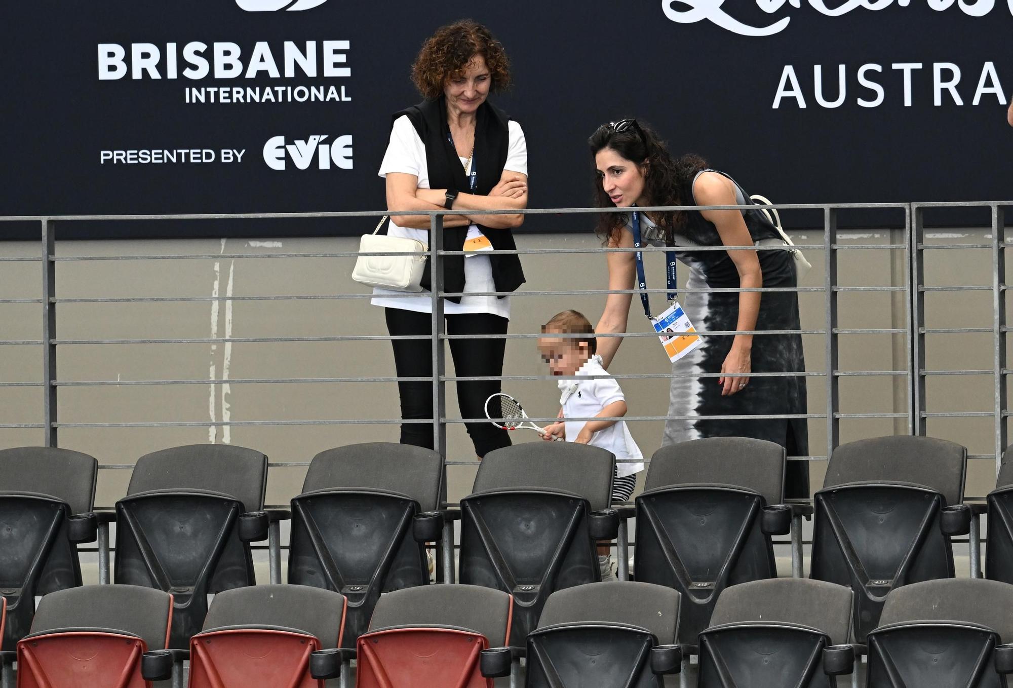 Las entrañables fotos de Mery Perello y su pequeño hijo Rafa apoyando a Rafa Nadal en Australia