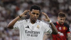 Rodrygo Goes lamenta una ocasión fallada durante un partido contra el Mallorca
