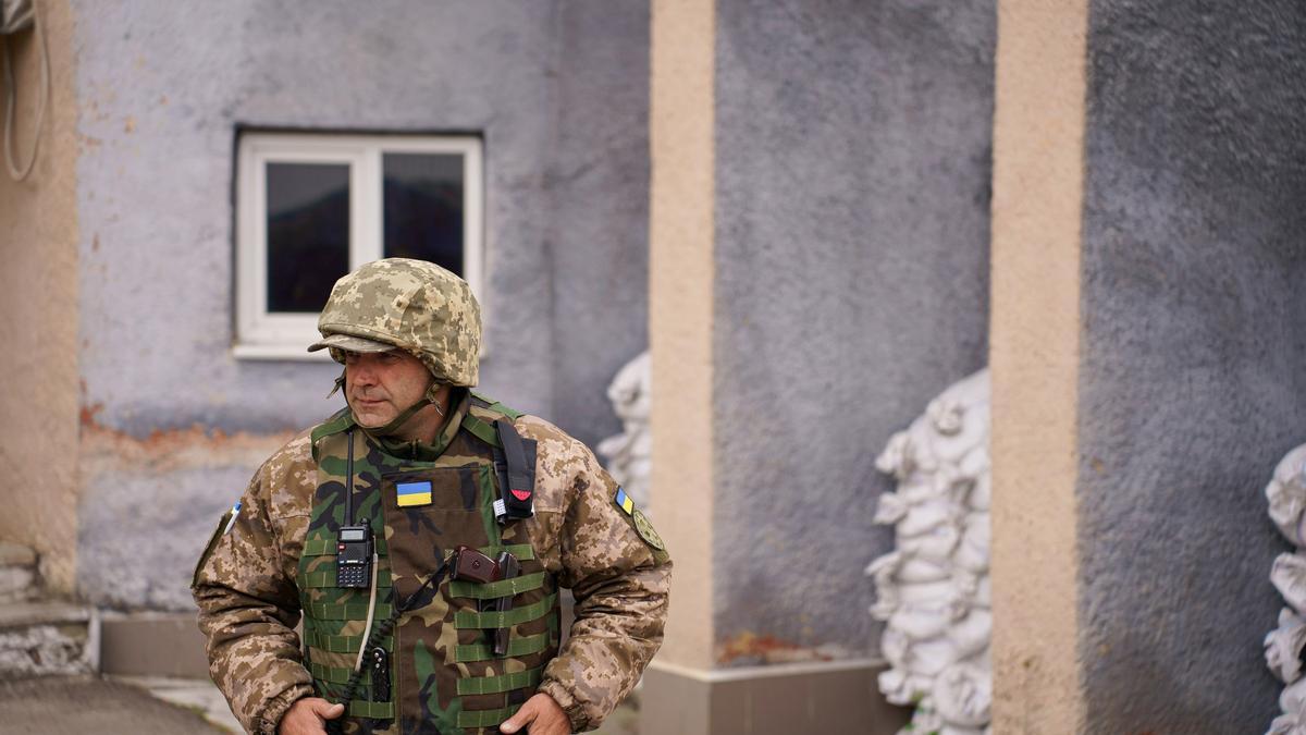 Un soldado ucraniano en la región de Jersón