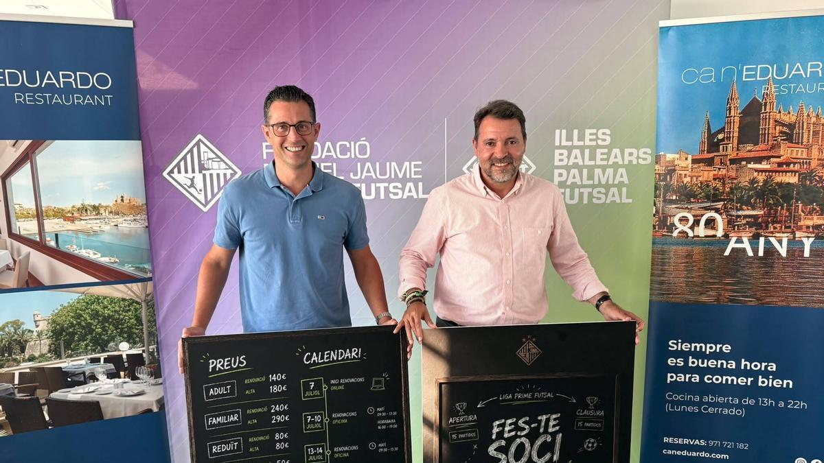 Joan Miquel Durán y José Tirado, durante la presentación.
