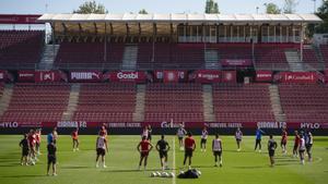 El Girona, con las pilas a tope para el partido ante el Real Madrid