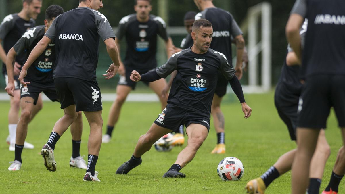 Pimer entrenamiento de la pretemporada del Dépor 2021-2022