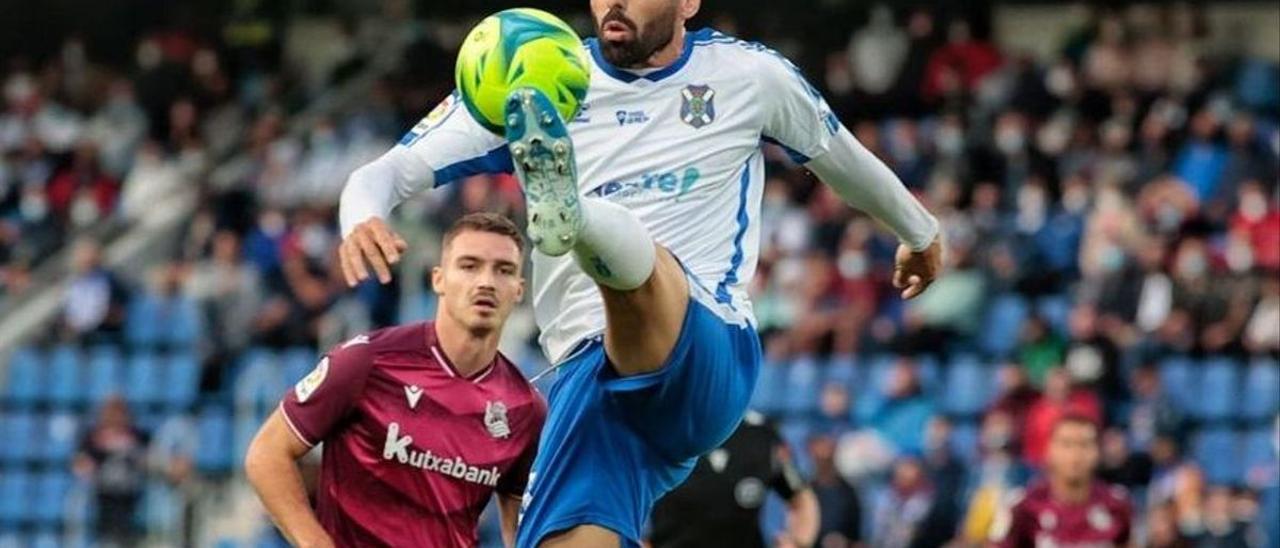 Enric Gallego, en la secuencia del 1-0.