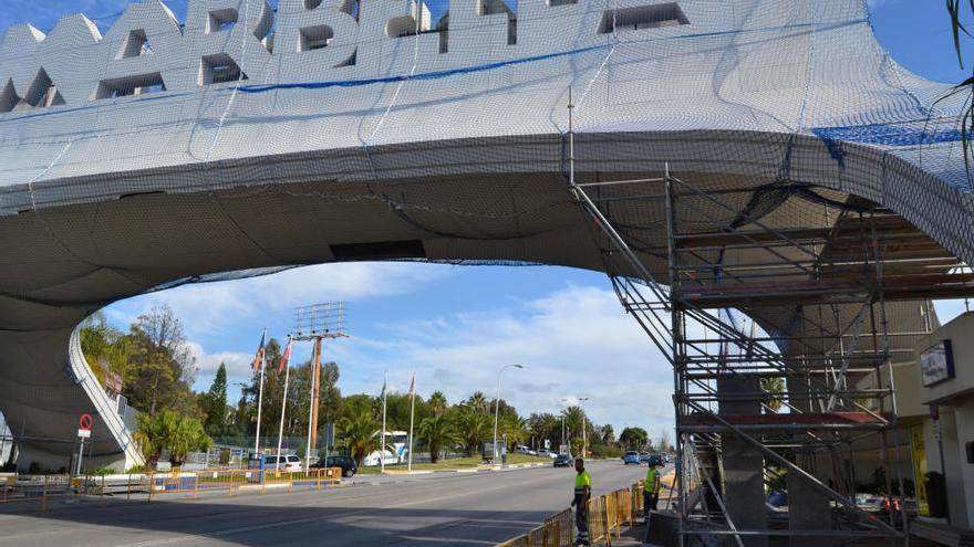 Imagen del inicio de las obras de rehabilitación, ayer.