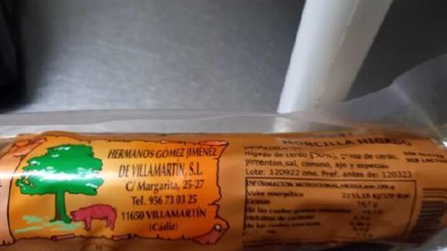 Alerta ante dos nuevos lotes de morcilla con listeria distribuidos en Cádiz, Sevilla y Barcelona