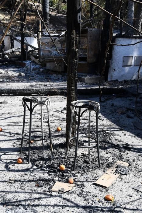 18/03/2019 FATAGA. SAN BARTOLOME DE TIRAJANA.  Incendio en Fataga, en la Finca Rural, Molino de Agua. Fotografa: YAIZA SOCORRO.  | 18/03/2019 | Fotógrafo: Yaiza Socorro