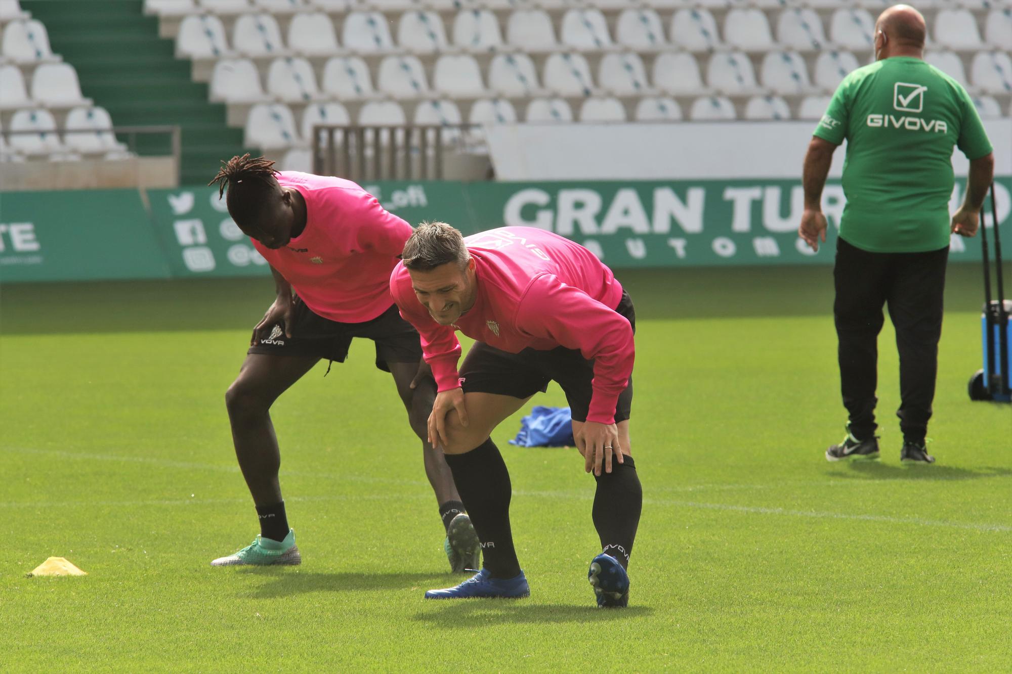 Primer entrenamiento de Germán Crespo como entrenador del Córdoba CF