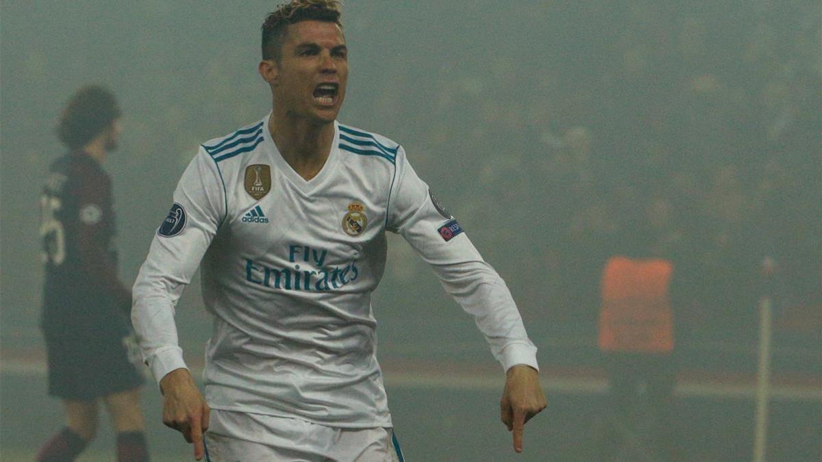 Cristiano Ronaldo celebra su gol ante el PSG