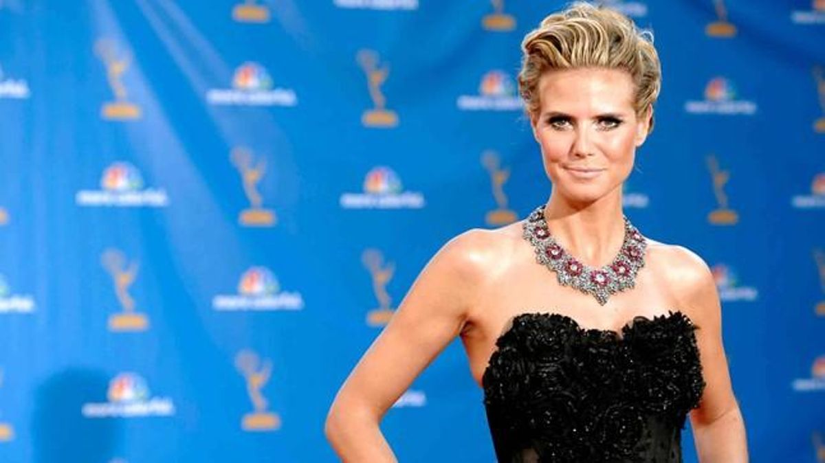 Heidi Klum, abans de la festa a Califòrnia.