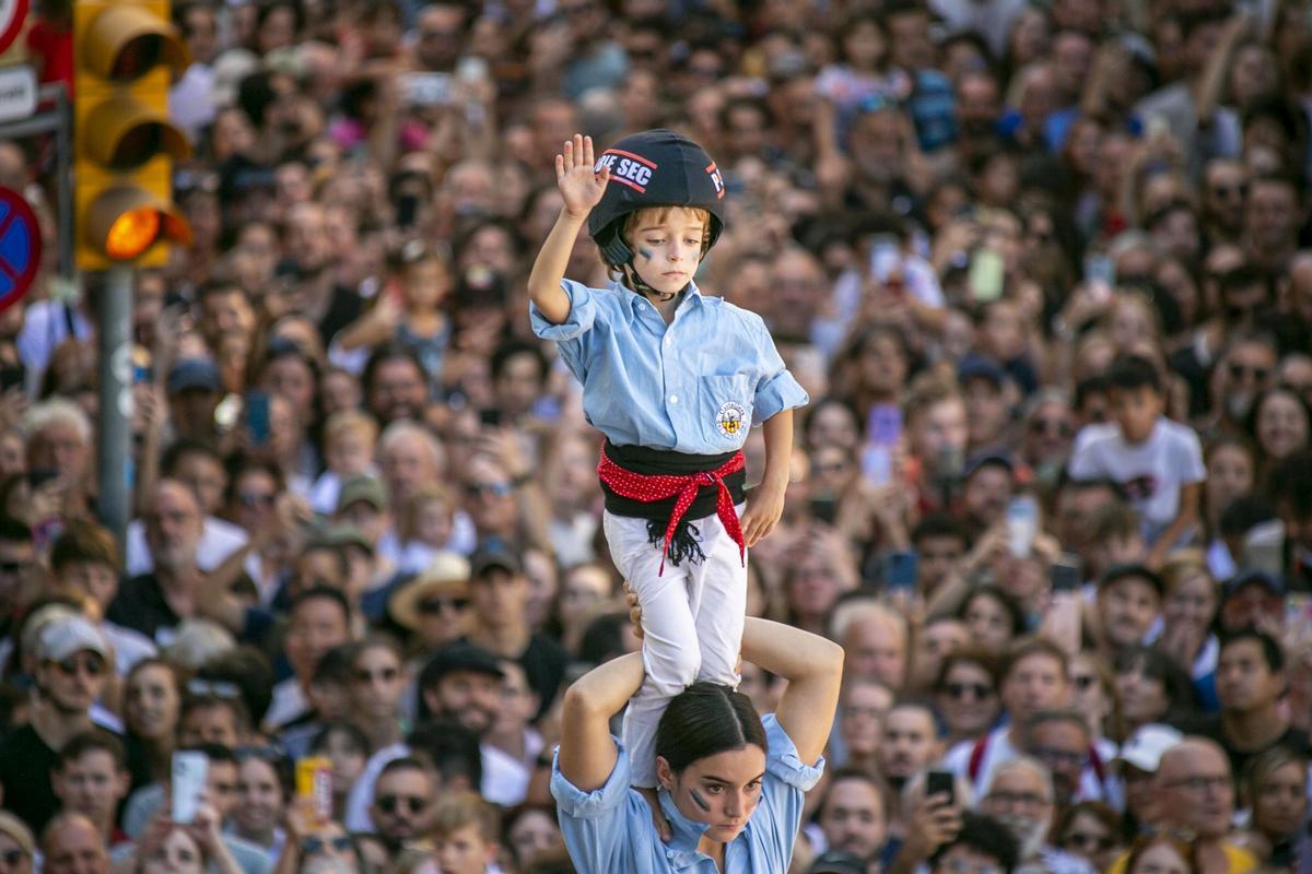 La Diada Castellera de la Mercè reúne las ocho colles de Barcelona