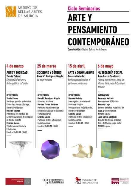 seminarios ‘Arte y pensamiento contemporáneos’