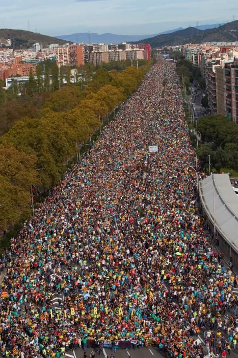 Les marxes per la llibertat inunden Barcelona