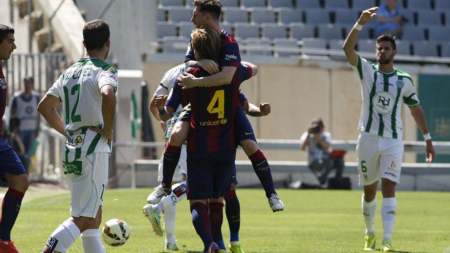 Mesi contra el Córdoba CF en el partido de liga de 2015