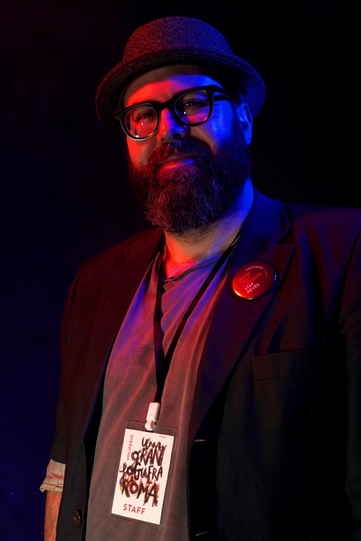 David Trashumante, codirector del festival de poesia de València Vociferio.