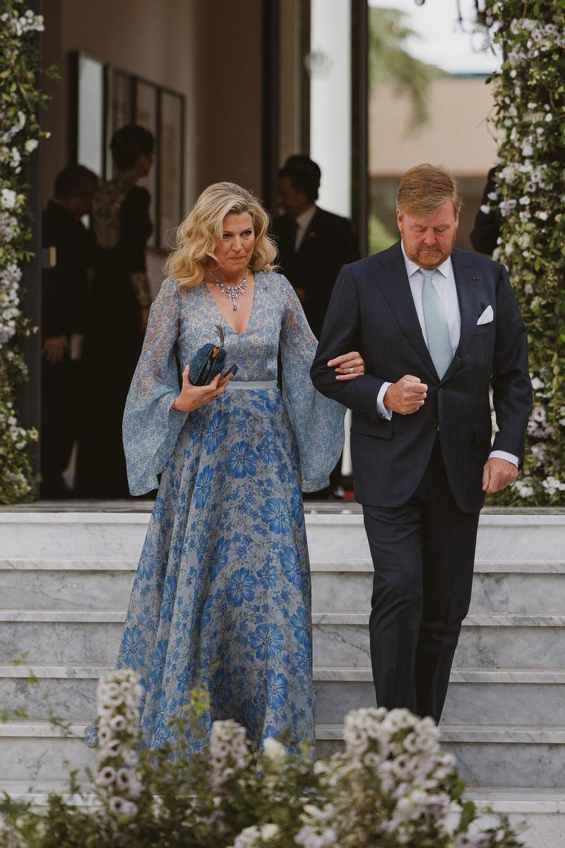 Máxima de Holanda brilla en la boda de Hussein de Jordania