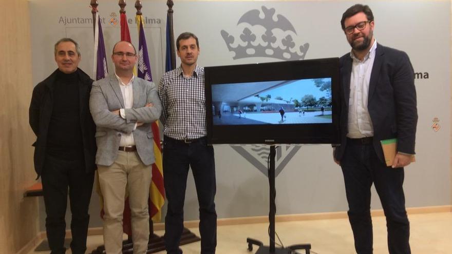 Riera, Cereijo, García y Noguera presentaron el proyecto de la nueva sede del IMI.