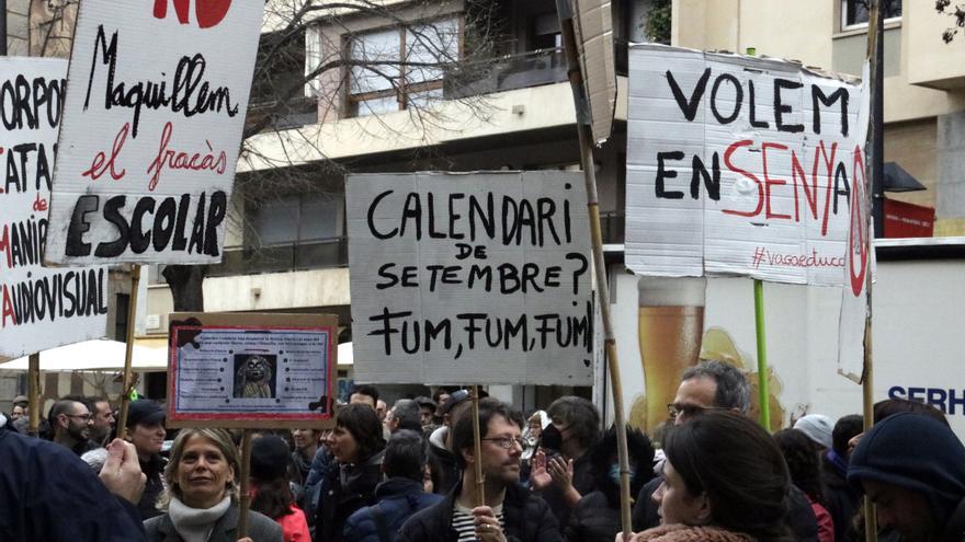 El comitè de vaga del professorat celebra haver «forçat» Educació a negociar