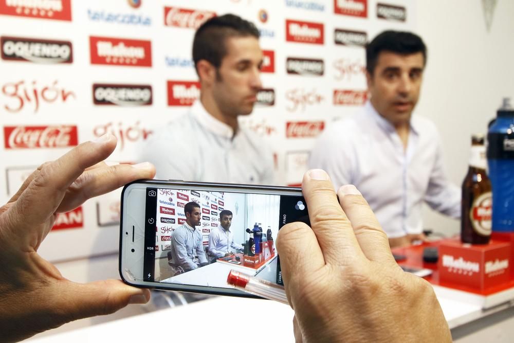 Presentación de Mariño y Lillo con el Sporting