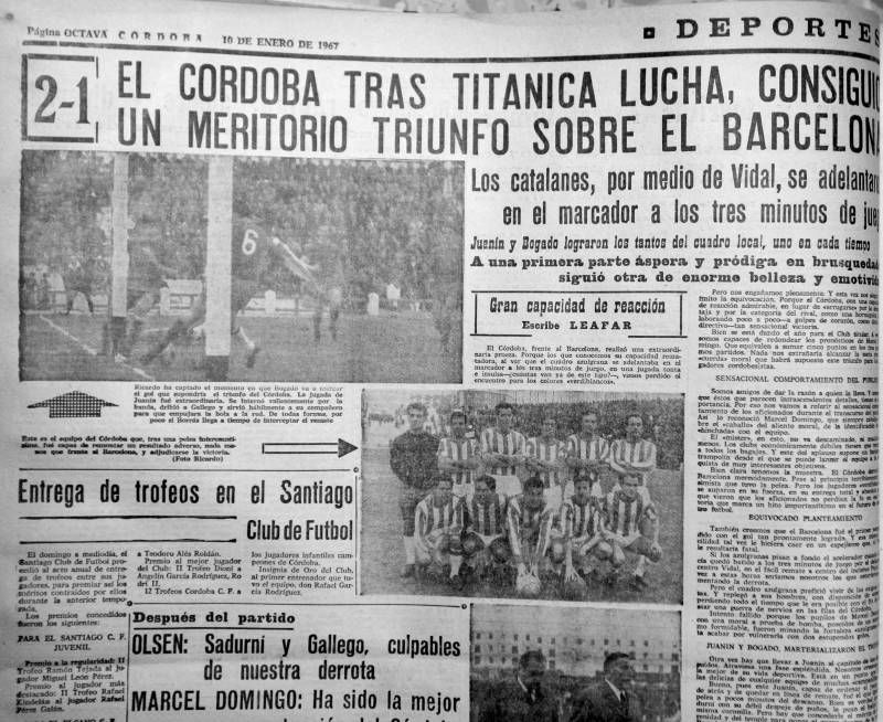 Los ocho Córdoba-Barça en Primera