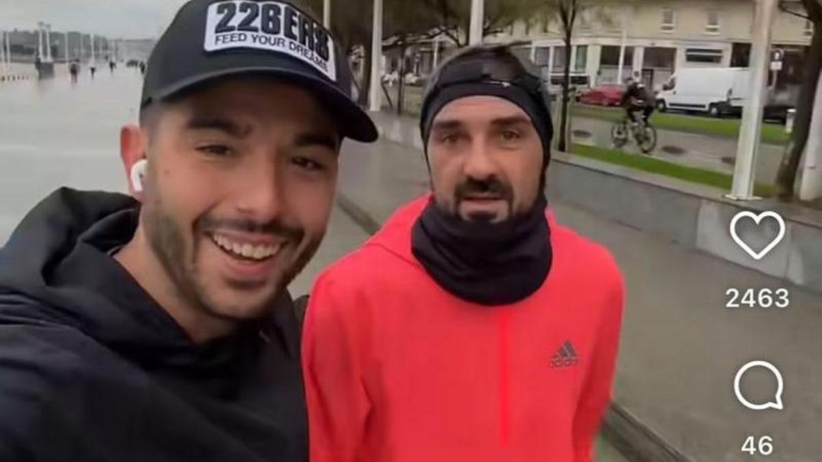 Pablo Ordorica y David Villa.