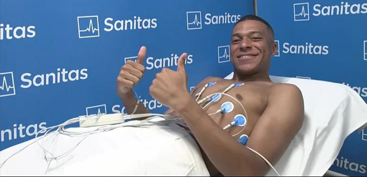 Mbappé pasa su reconocimiento médico con el Madrid