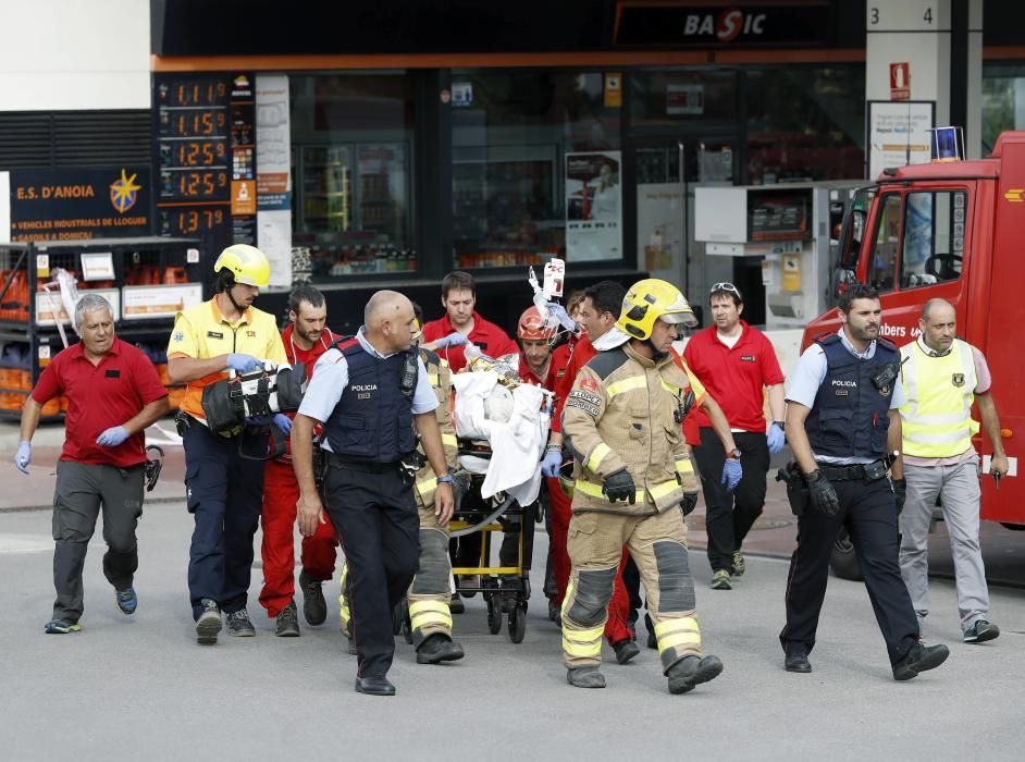 Explosión en una gasolinera de Barcelona