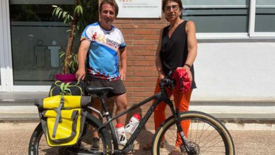 Un veí de Pals farà la volta a Espanya en BTT per recaptar fons contra el càncer