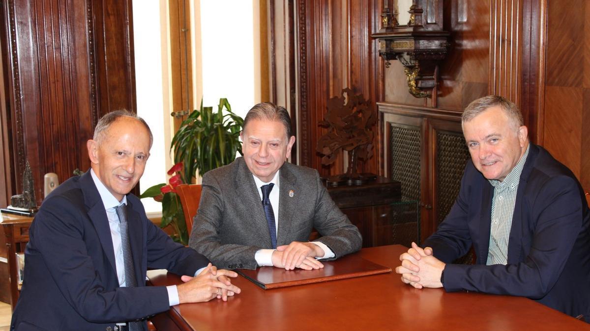 Javier Saenz de Jubera, Alfredo Canteli y Rodolfo Sánchez