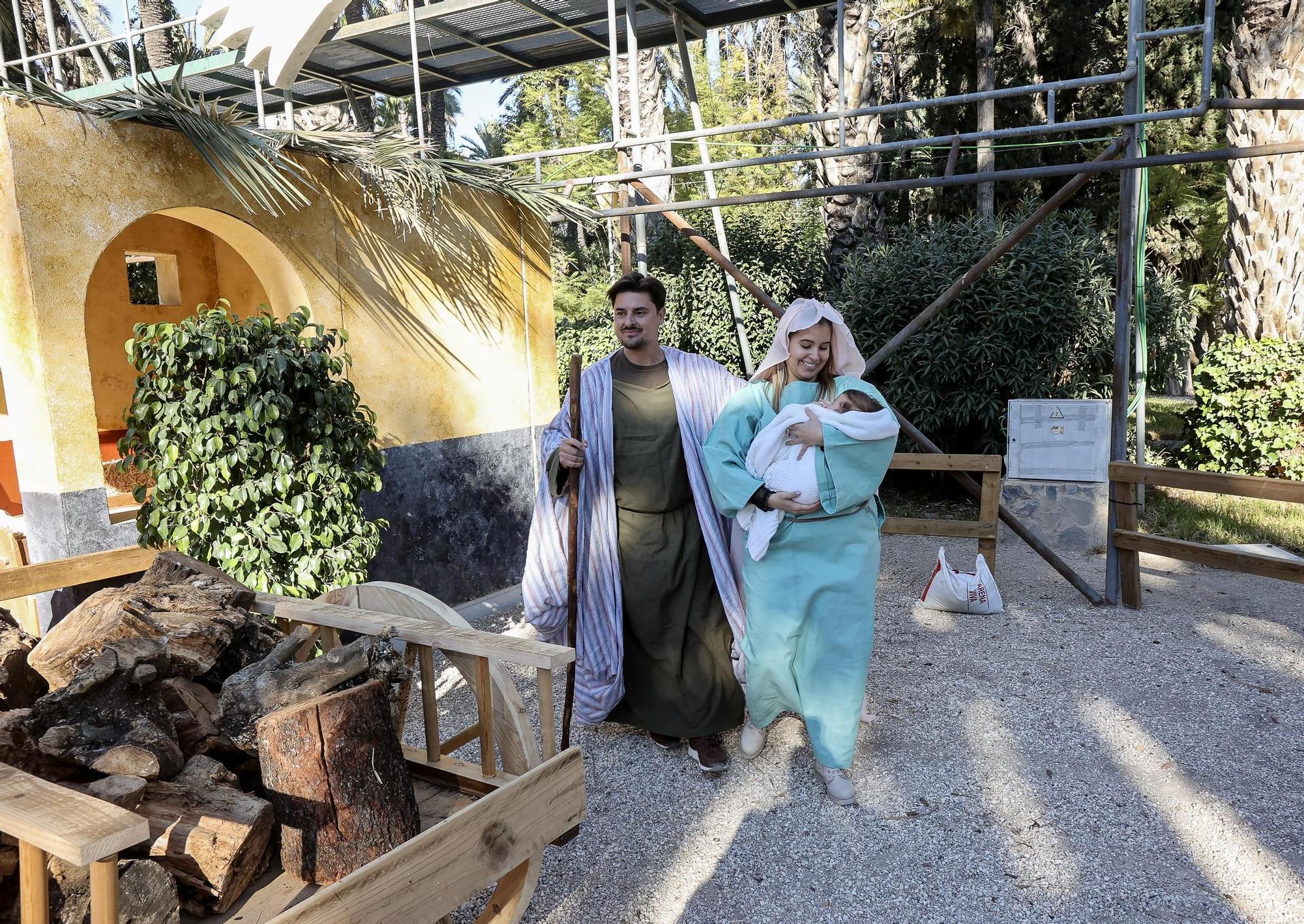 Así ha sido la inauguración del belen viviente en Hort del Xocolater