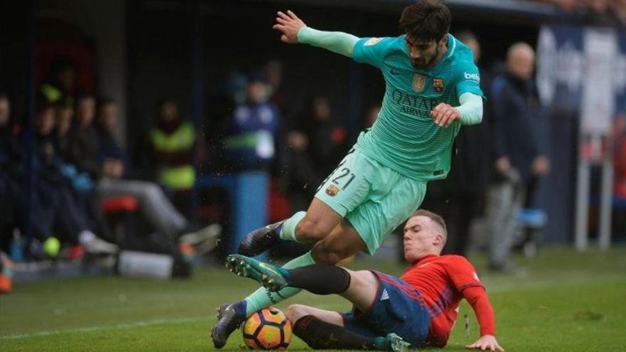 Luis Enrique descarta a André Gomes para el derbi