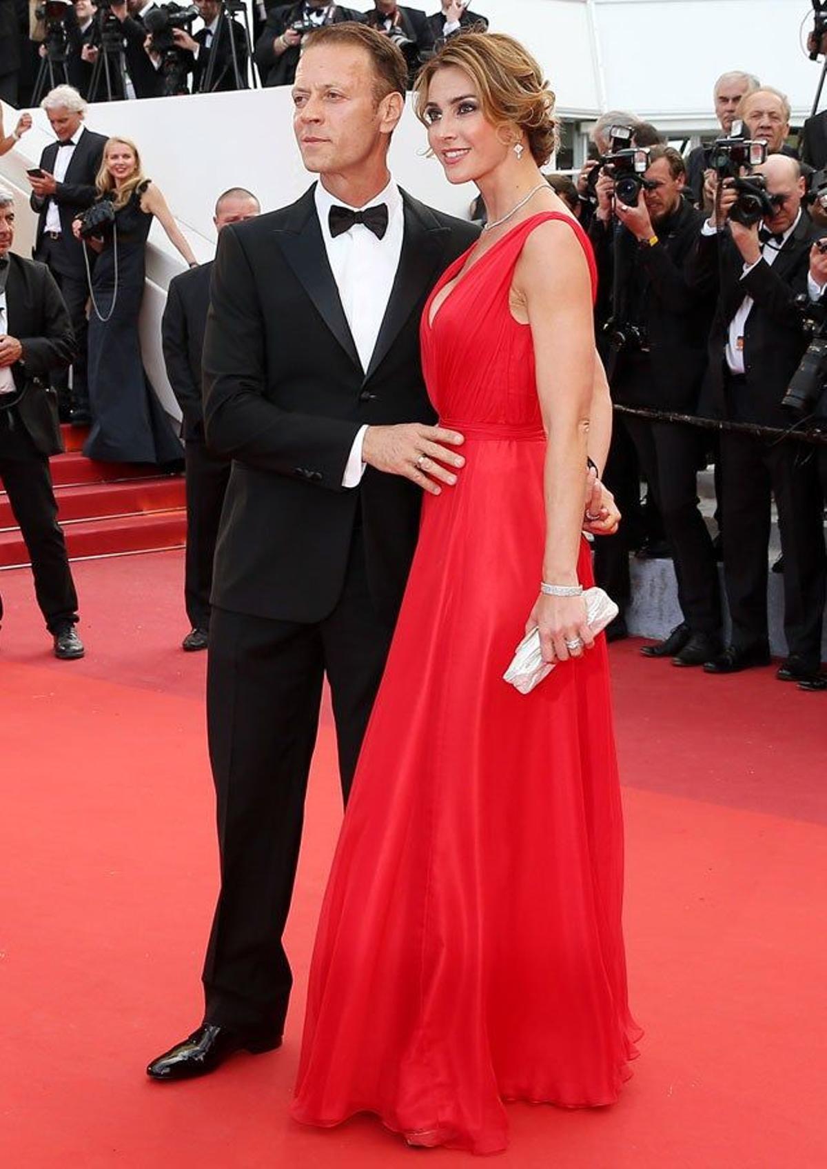 Rocco Siffredi y Rosa Caracciolo, en la alfombra roja del Festival de Cannes.