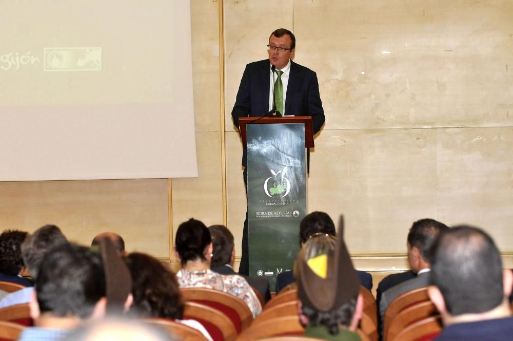 Presentación del VII Salón de la Sidra en el Recito Ferial de Santullano, Mieres