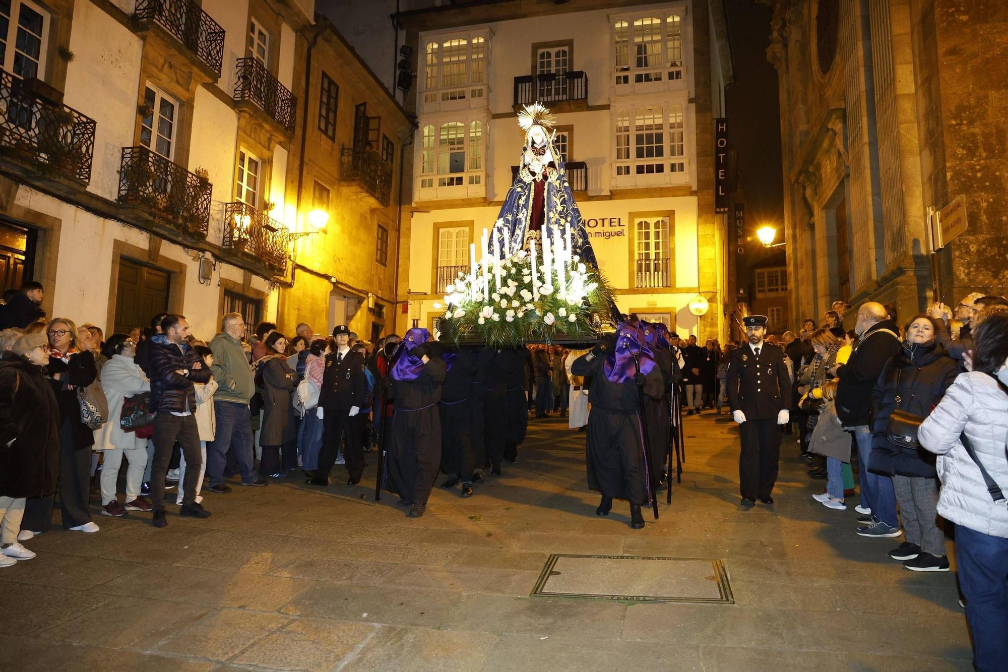 La procesión de la Virgen de los Dolores en San Miguel dos Agros