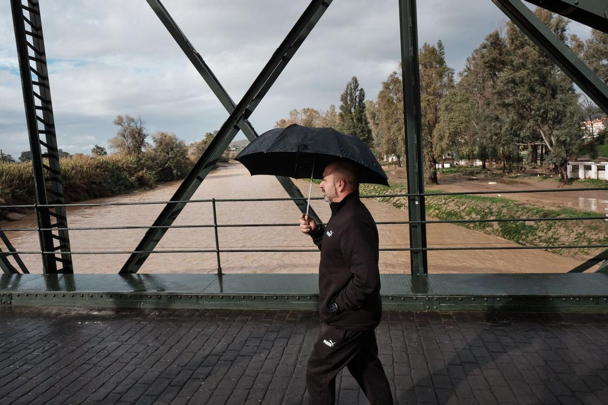 Inundaciones en Cártama tras el temporal del sábado en Málaga.