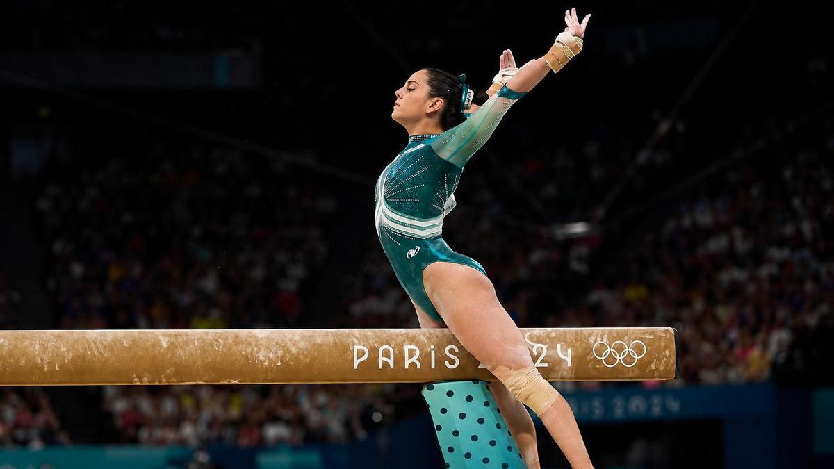 La gimnasta sevillana Ana Pérez, durante los Juegos de París 2024